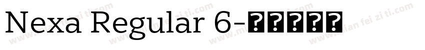 Nexa Regular 6字体转换